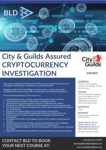 City & Guild Assured Cryptocurrency Investigation flyer
