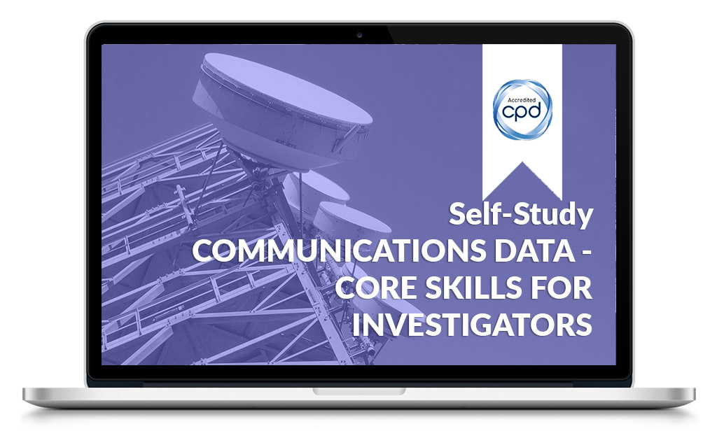 Self-Study Communications Data – Core Skills for Investigators